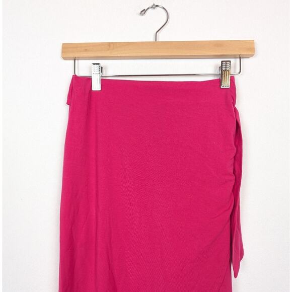 Reformation Hot Link Rika Knit Midi Wrap High Slit High Waisted Skirt Size S - Picture 4 of 7